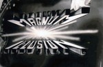 Magnum Illusion lettering with a central starburst.