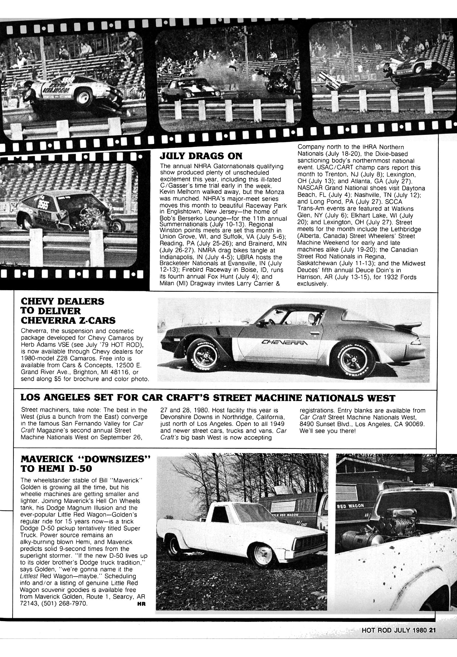 HOT ROD · July 1980 · page 21